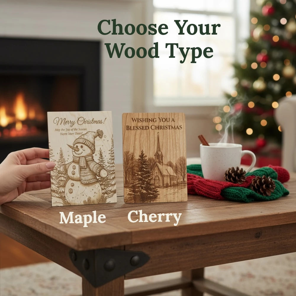 Heirloom Wood Keepsake Card (Deer)