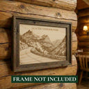 Glacier National Park Wood Keepsake | Going to the Sun Road | Souvenir Made in USA