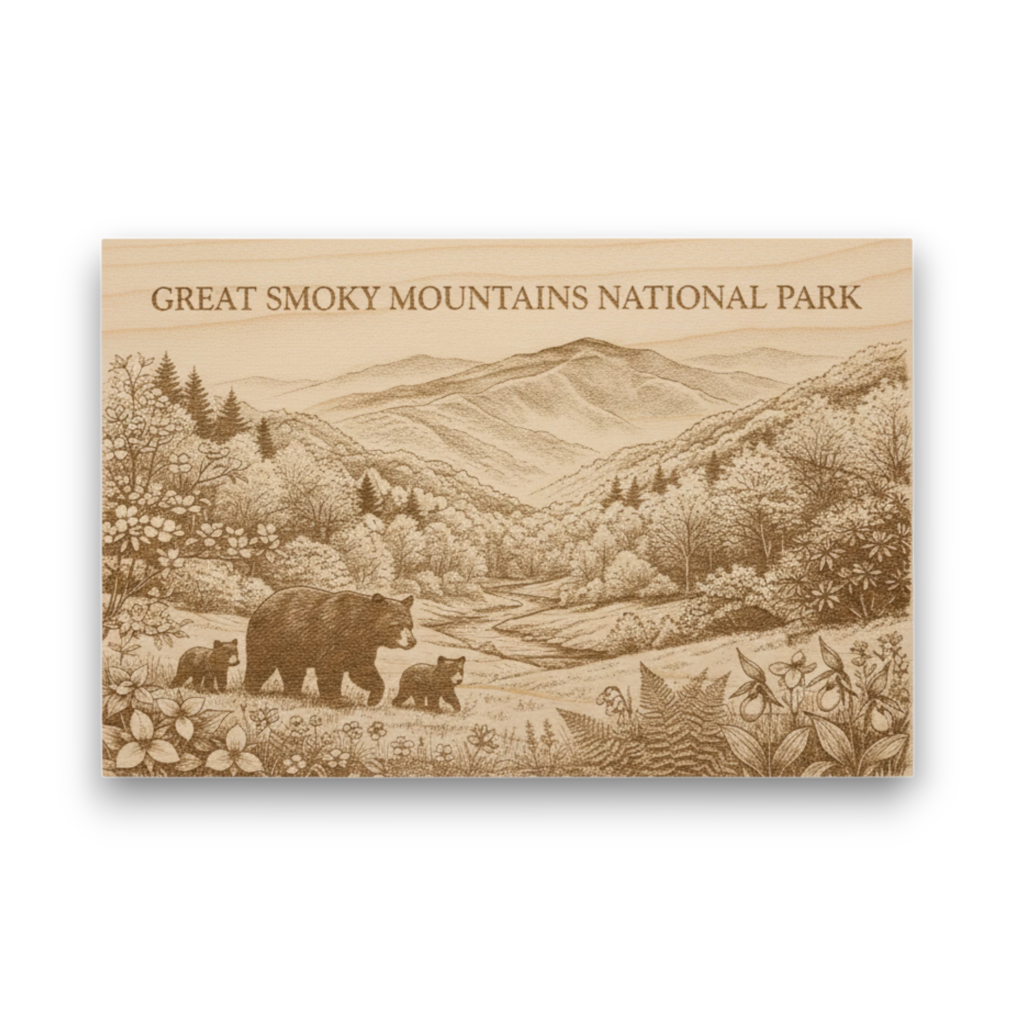 Great Smoky Mountains National Park Wood Keepsake | Memorable Souvenir | Made in USA