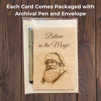 Let Heaven and Nature Sing – Wooden Christmas Keepsake Card