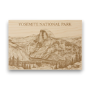 Yosemite National Park Wood Keepsake |  Half Dome Souvenir | Made in USA
