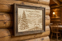 Wrapped in Peace - Christmas Wooden Keepsake Gift