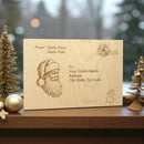Personalized Wooden Postcard from Santa – North Pole Keepsake