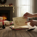 Personalized Wooden Postcard from Santa – North Pole Keepsake