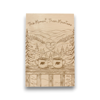 Mountain Mugs Maple Wood Keepsake | Romantic Gift Made in USA