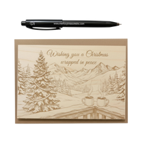 Wrapped in Peace - Christmas Wooden Keepsake Gift