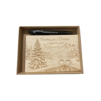 Wrapped in Peace - Christmas Wooden Keepsake Gift