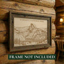Yosemite National Park Wood Keepsake |  Half Dome Souvenir | Made in USA