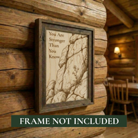You Are Stronger Than You Know — Wooden Encouragement Keepsake