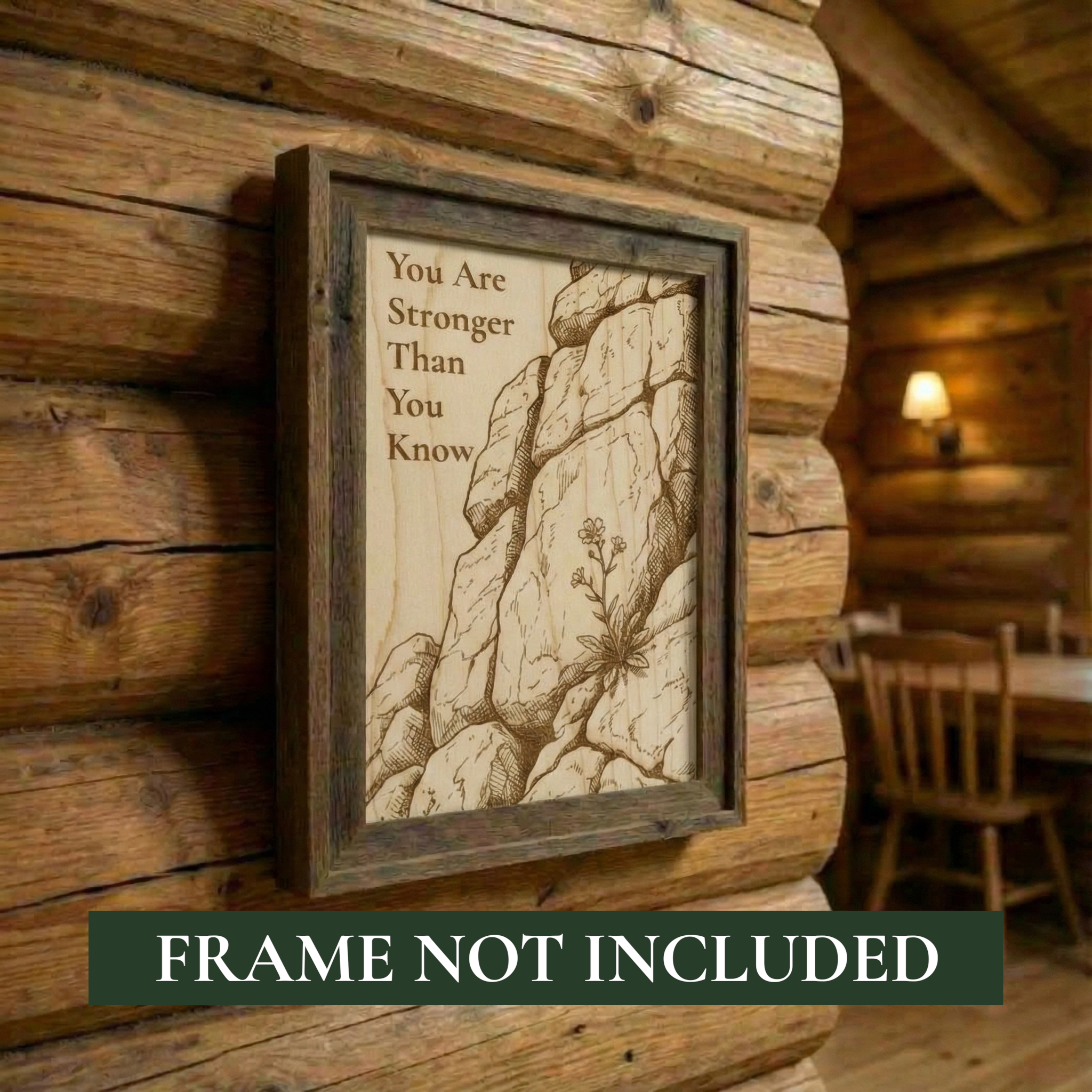 You Are Stronger Than You Know — Wooden Encouragement Keepsake