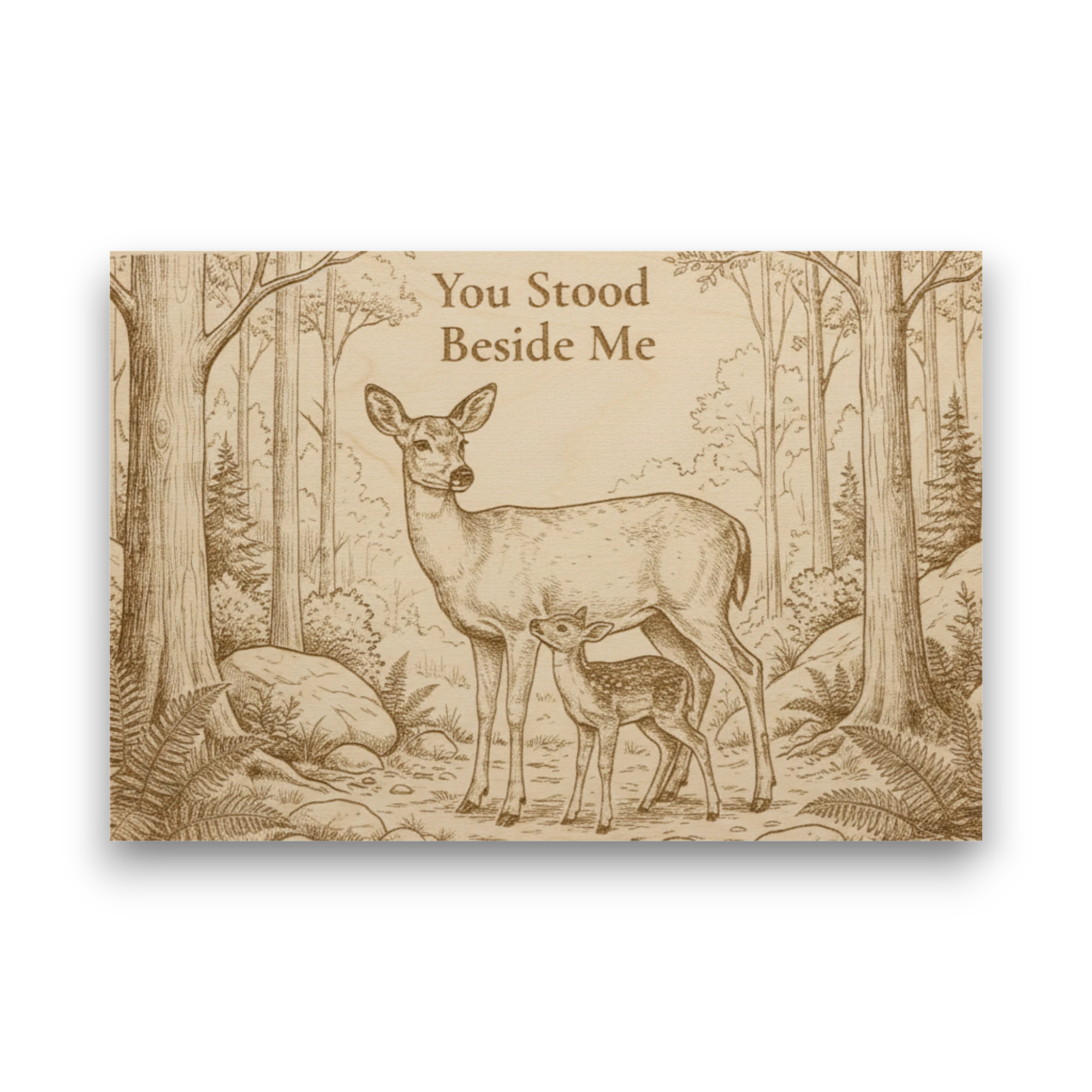 You Stood Beside Me – Handwritten Wood Keepsake Gift Made in USA
